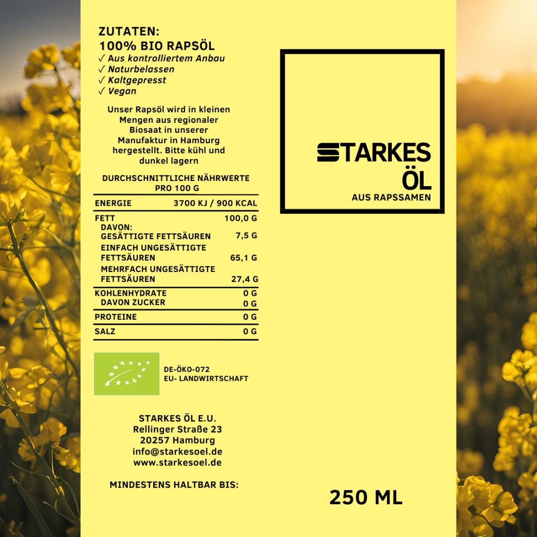 Bio-Rapsöl