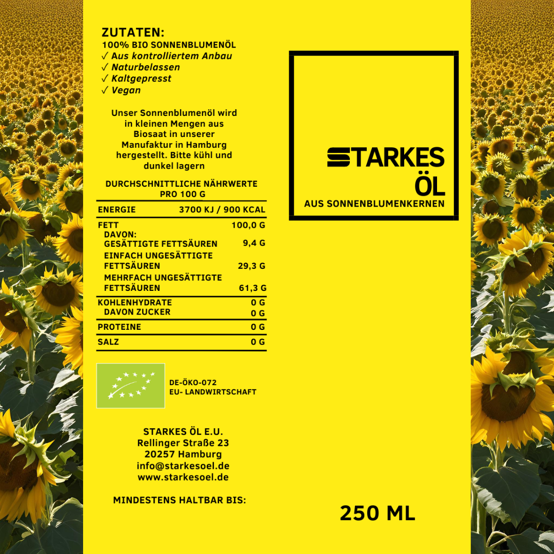 Bio-Sonnenblumenöl