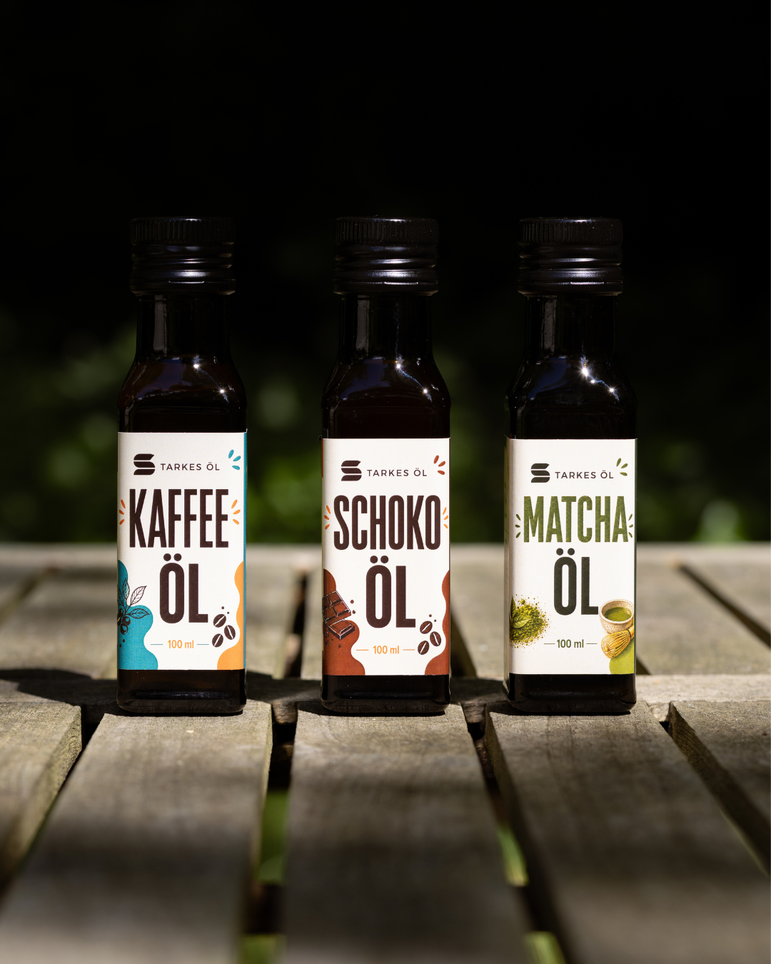 Genuss-Set: Kaffeeöl, Schokoöl & Matchaöl
