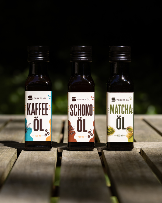 Genuss-Set: Kaffeeöl, Schokoöl & Matchaöl